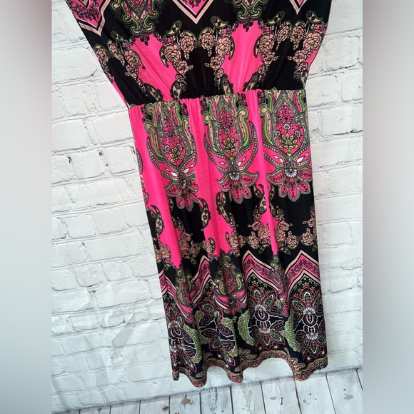 Bobbie Brooks Ladies Pink & Black floral dress size S - Picture 12 of 12